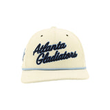 Atlanta Gladiators Cream Script Corduroy Rope Snapback Hat