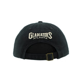 Atlanta Gladiators Black Retro Gladiator Adjustable Dad Hat