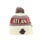 Zephyr Atlanta Gladiators Women's Oatmeal and Maroon Beanie