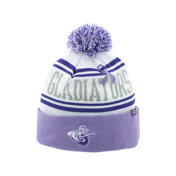 Atlanta Gladiators Glads Fight Cancer Primary Logo Beanie