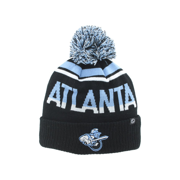 Atlanta Gladiators Black & Lt. Blue Atlanta Beanie