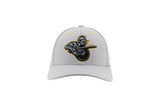 Atlanta Gladiators Adult Grey & Yellow Outline Fitted Hat