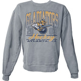 Atlanta Gladiators Kicking It Soft Steel Grey Crewneck Sweatshirt