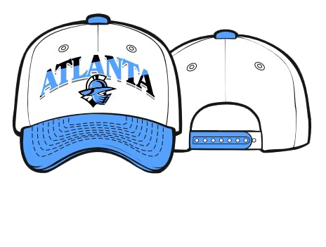 *PREORDER* - Atlanta Gladiators White & Lt. Blue Wordmark Snapback Hat