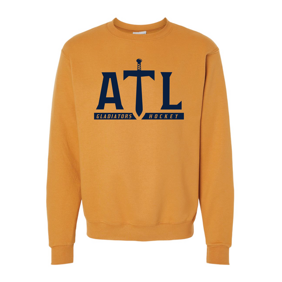 Atlanta Gladiators Gold Glint Champion ATL Sword Crewneck