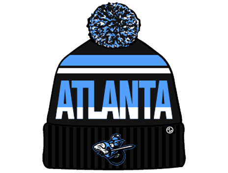 *PREORDER* - Atlanta Gladiators Black & Lt. Blue Atlanta Beanie