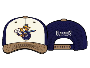 *PREORDER* - Atlanta Gladiators Navy/Ivory/Copper Snapback Hat