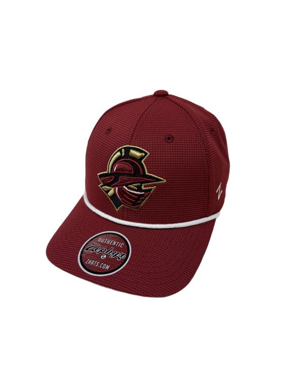 Atlanta Gladiators Maroon Retro Head Logo Rope Snapback Hat