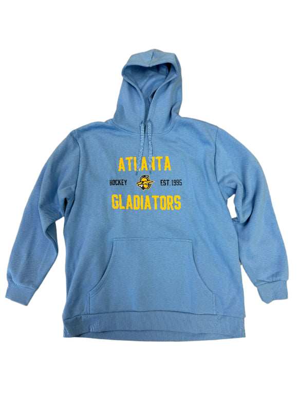 Atlanta Gladiators Athletic Knit Light Blue Athletic Print Hoodie