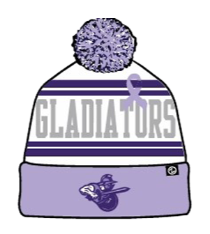*PREORDER* - Atlanta Gladiators Glads Fight Cancer Primary Logo Beanie