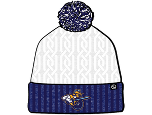 *PREORDER* - Atlanta Gladiators Women's White & Navy Styled Knit Beanie