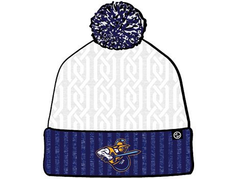 *PREORDER* - Atlanta Gladiators Women's White & Navy Styled Knit Beanie