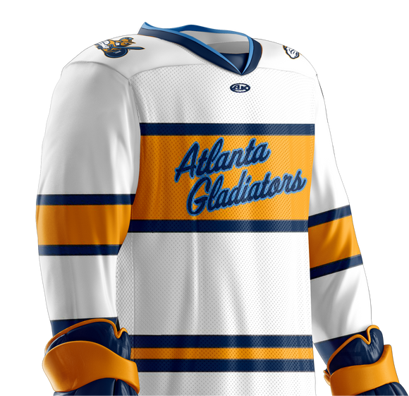 Atlanta Gladiators Official 2025-26 Adult White Script Replica Jersey