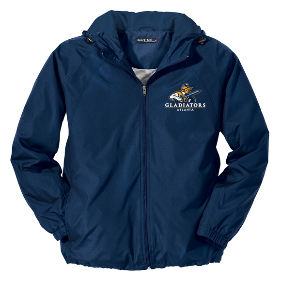 Atlanta Gladiators Adult Sport-Tek Navy Rain Jacket