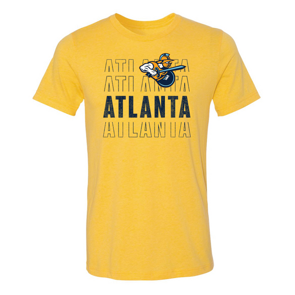 Atlanta Gladiators Yellow Echo T-Shirt